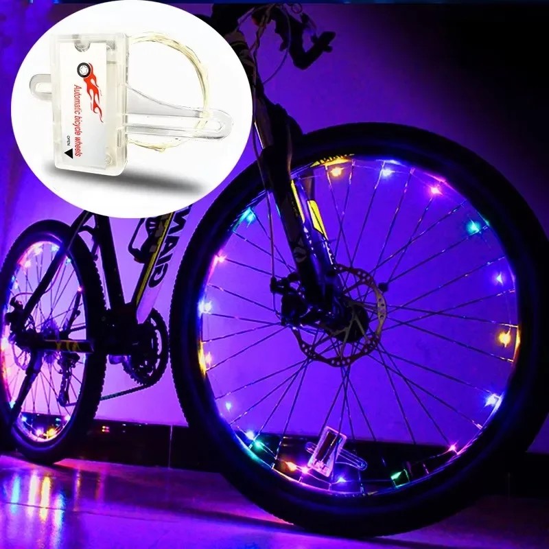 Bicycle Hot Wheel Lights Bicycle Spoke Lights Mountain Bike Frame Decoration Lights Night Riding Bic