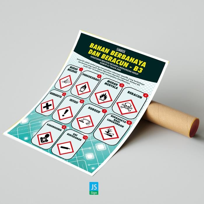 POSTER SAFETY K3 LIMBAH B3