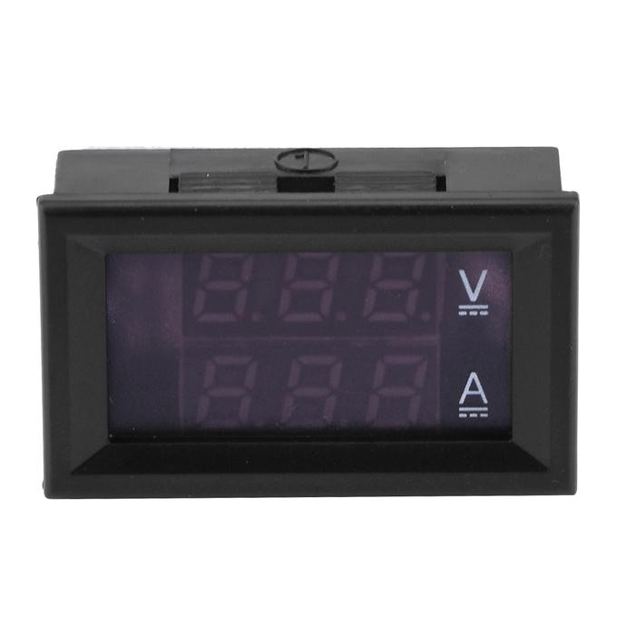 DC 7-100V 20A 50A LED DIGITAL VOLTMETER AMMETER BLUE + RED DUAL DISPLAY AMP VOLT METER GAUGE PANEL
