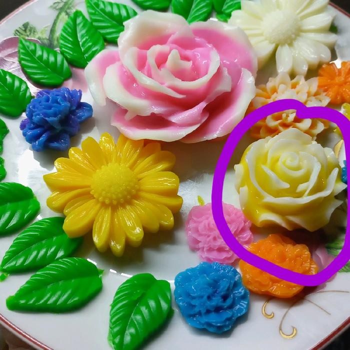 Cetakan Silikon Bunga Mawar Besar