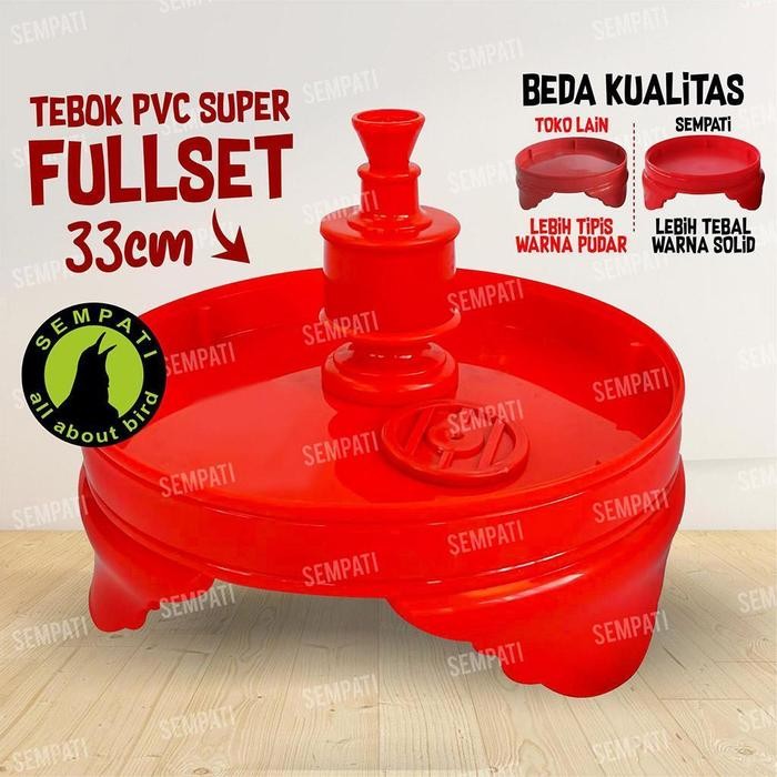 ces0- Sempati Tebok Lovebird Pvc Plus Pion Tebok Anti Pecah Untuk Sangkar Kandang Lovebird