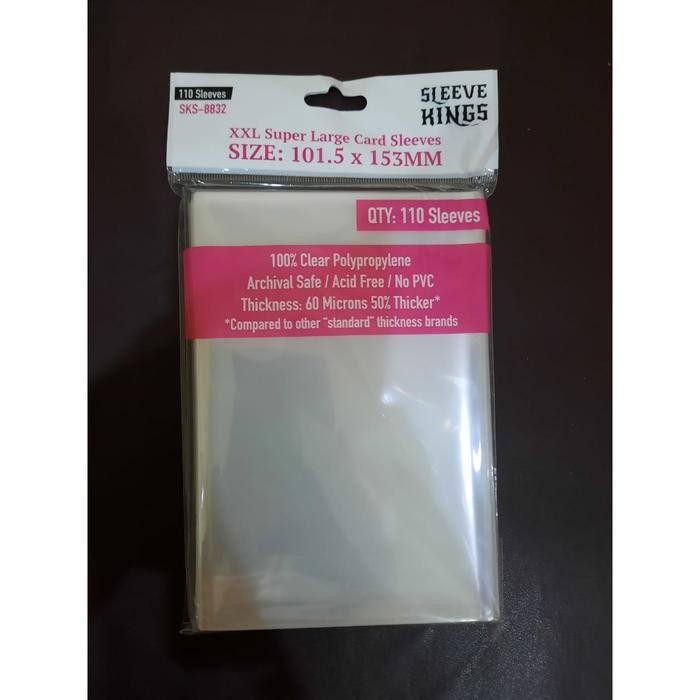 sygk- Sleeve Kings "Xxl" Card Sleeves 101.5X153 Mm -110 Pack, 60 Microns