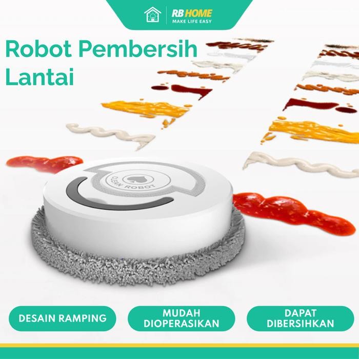 Robot Pembersih Lantai Alat Pel Lantai Otomatis Pengepel Lantai terlaris