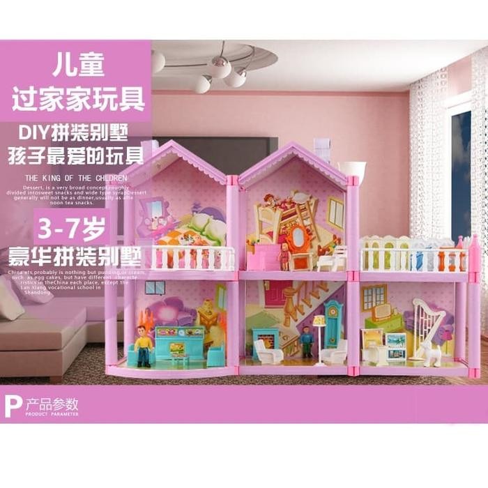 Murah Mainan Rumah Rumahan Villaku Anak Perempuan Lengkap Perabot
