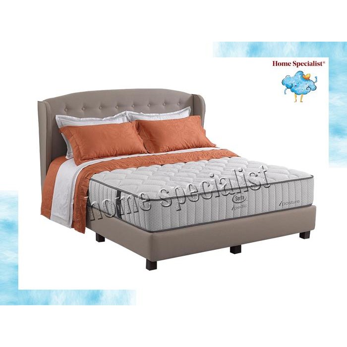 SERTA BEDSET (DIVAN + SANDARAN) CORNELL 180 X 200 CREAM