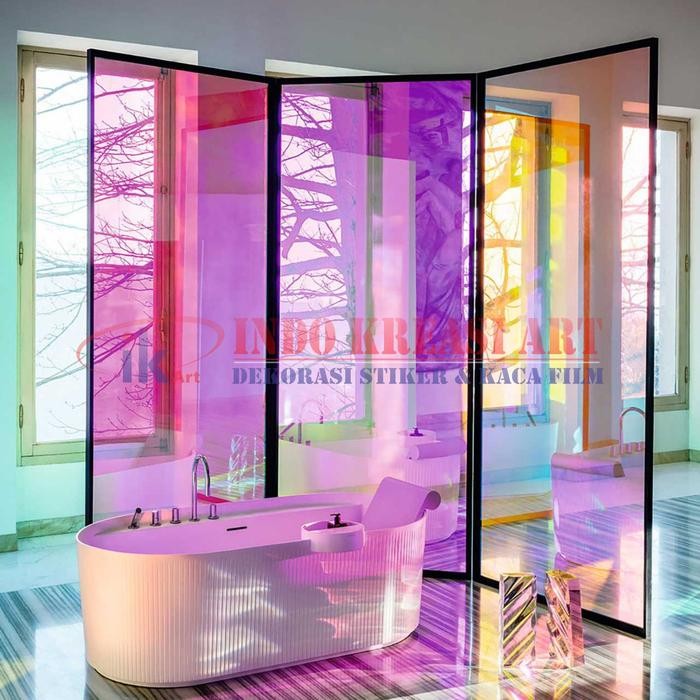 Ready KACA FILM PELANGI CHAMELEON BUNGLON SPARTA UNTUK MOBIL GEDUNG 1 PLY