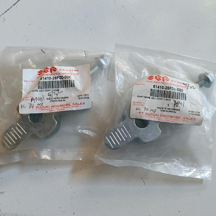 baut stelan rantai set satria 2 tak lumba hiu ori sgp