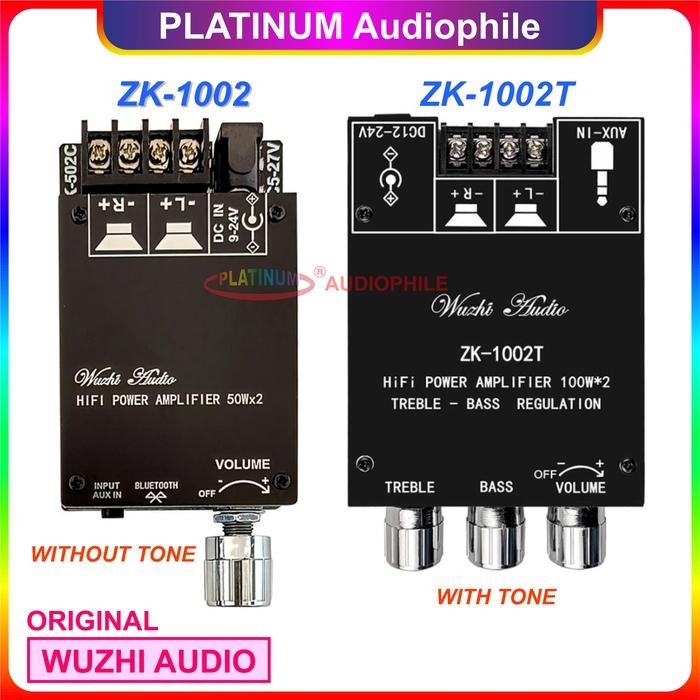 TPA3116 Amplifier Class D Bluetooth 5.0 Hifi Stereo Amplifier 2X 100W ZK-1002 1002T
