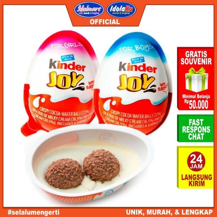 IDOLAKU KINDER JOY FOR GIRL 20GR / COKELAT KINDERJOY