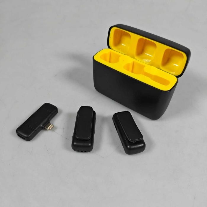 Mic Wireless Clip On Iphone Lightning Microphone Hp Vlog Live Podcast