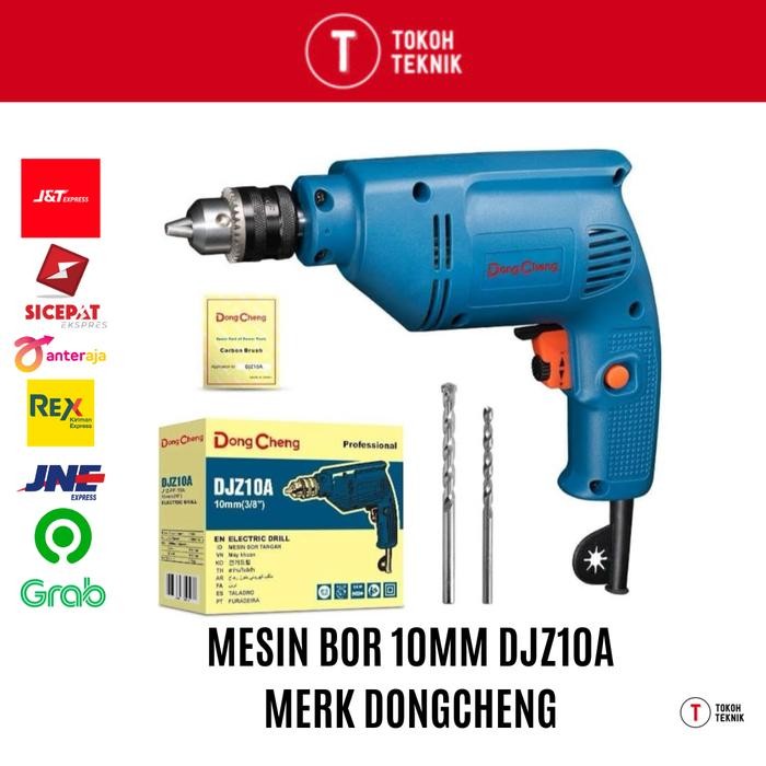 Dongcheng Djz10A Djz10 Electric Drill Mesin Bor 10Mm