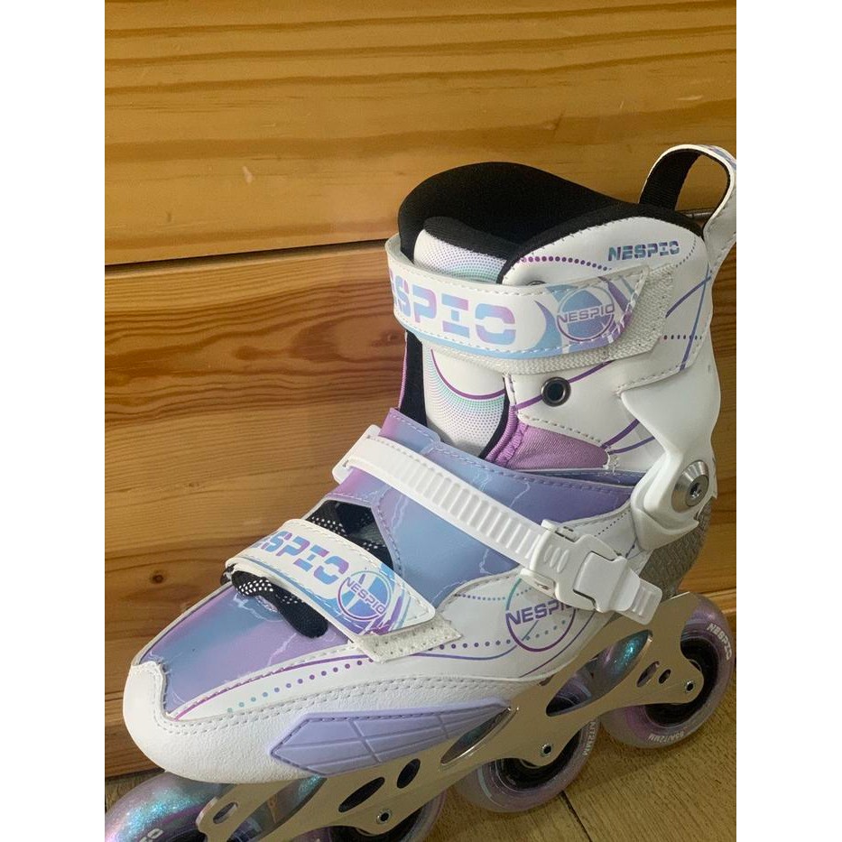 Sepatu Roda Inline Skate Nespic Carbon White