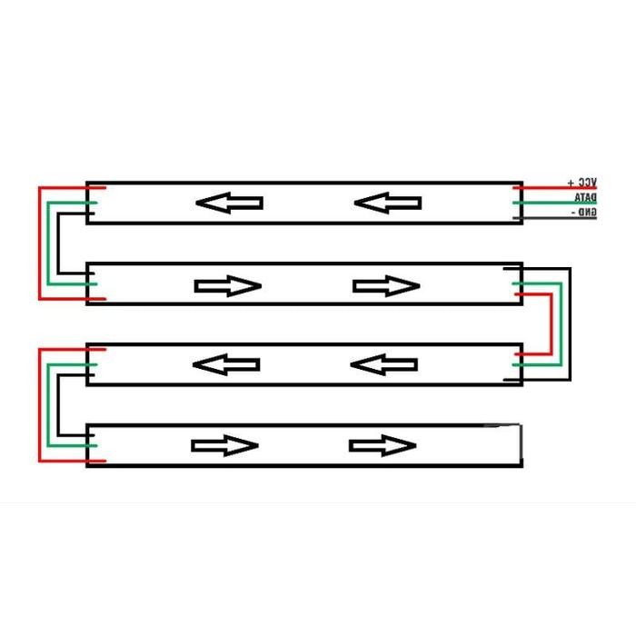 modul Strobo running text 4 baris