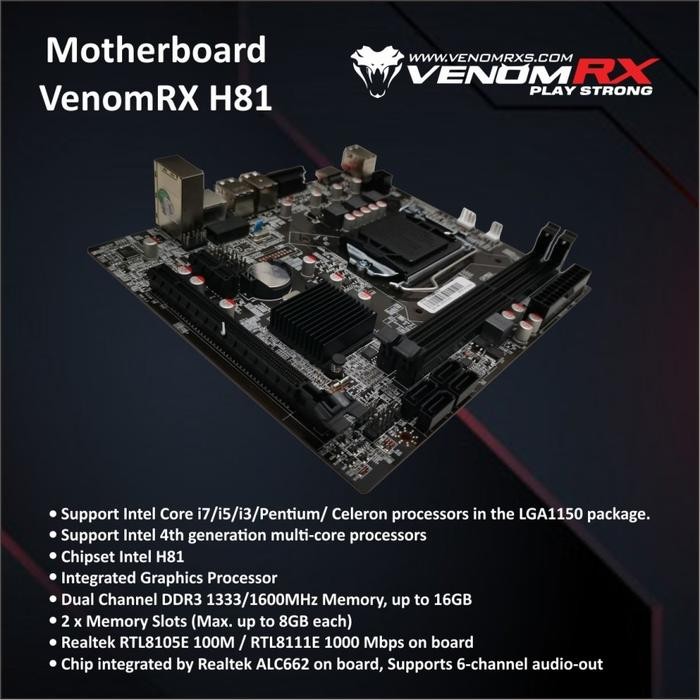 VENOMRX H81 (Socket Intel LGA 1150)