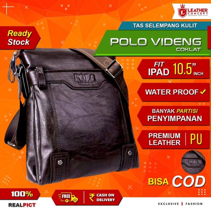 ps22- Tas Selempang Kulit Polo Tas Polo Pria Tas Kulit Polo Pria
