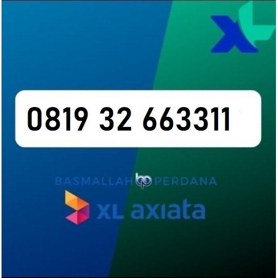 Nomor Cantik XB19 32 663311 Perdana XL 4G 5G YOP925