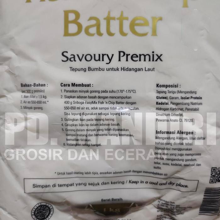 cepatDatangYa- Easy Mix Fish N Chip Batter 1 Kg