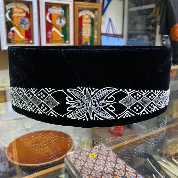 ASLI Peci ukuran motif khas Aceh bahan beludru premium READY STOCK