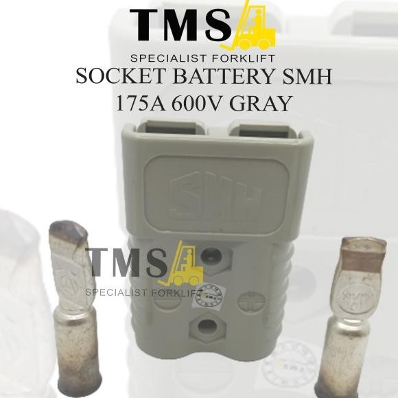 4jg2- Socket Battery Smh Sb Sy 175A 600V Gray Power Connection Battery Forkl