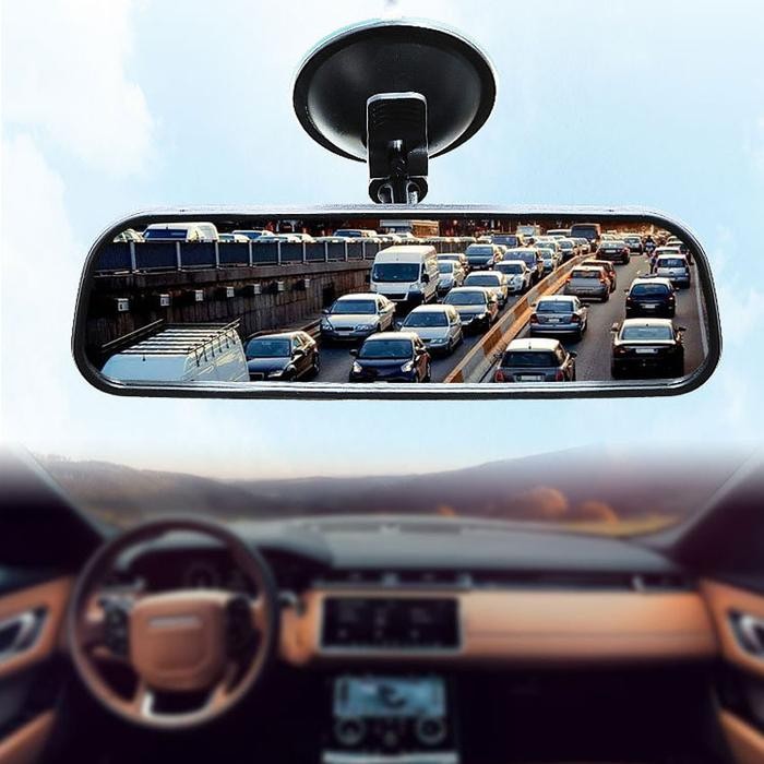 Kaca Spion Dalam Tengah Mobil Universal Tempel Mobil . Spion Tengah Tempel Kaca Depan. Kaca Spion