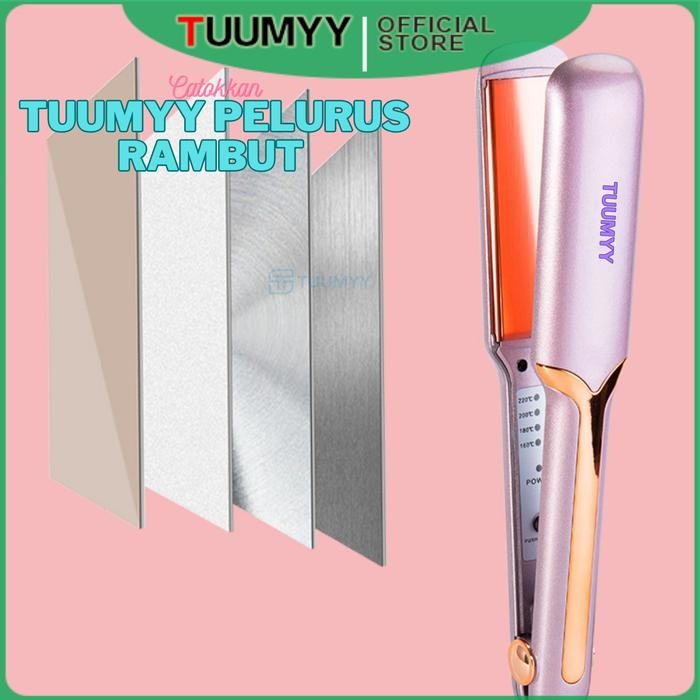 Catokan Tuumyy Hair Straightener Catok Sisir Pelurus Rambut 2In1 Lurus Dan Curly Plat Lebar Cepat
