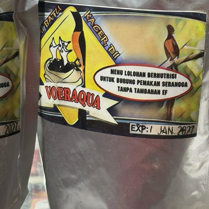 PetShoPq- Voer Aqua Pakan Lolohan Anakan Murai Batu Terbaik Dengan Butiran Besar Voer Aqua Pakan