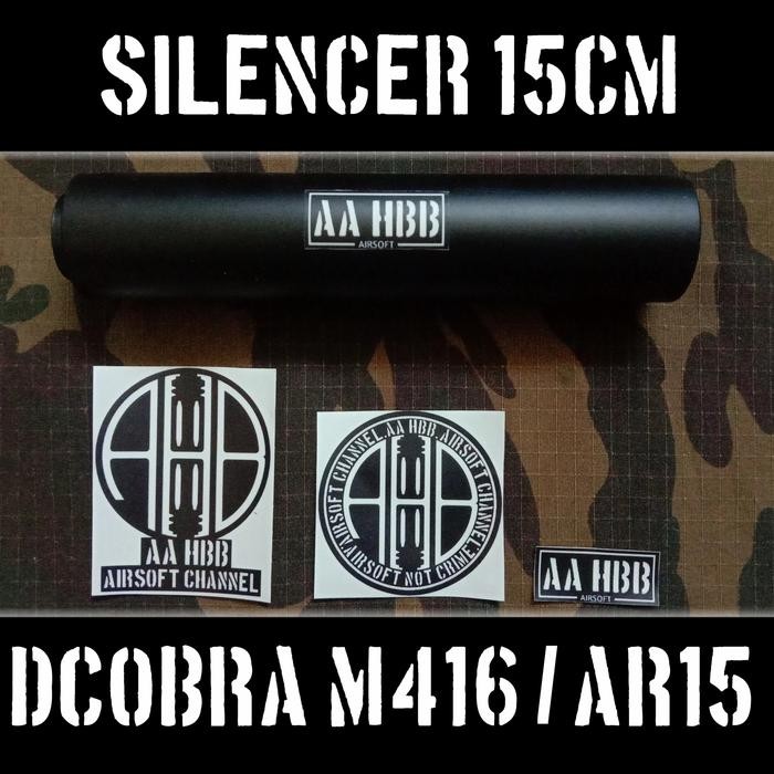 ItemNews- Silencer / Peredam / Suppressor Dcobra M416 / Ar15 15Cm