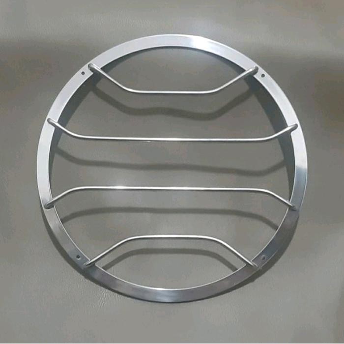 w867- Grill Subwoofer 12 Inch Chrome Jari 4 Tekuk Siku Gril Tutup Ring Speaker 12Inch