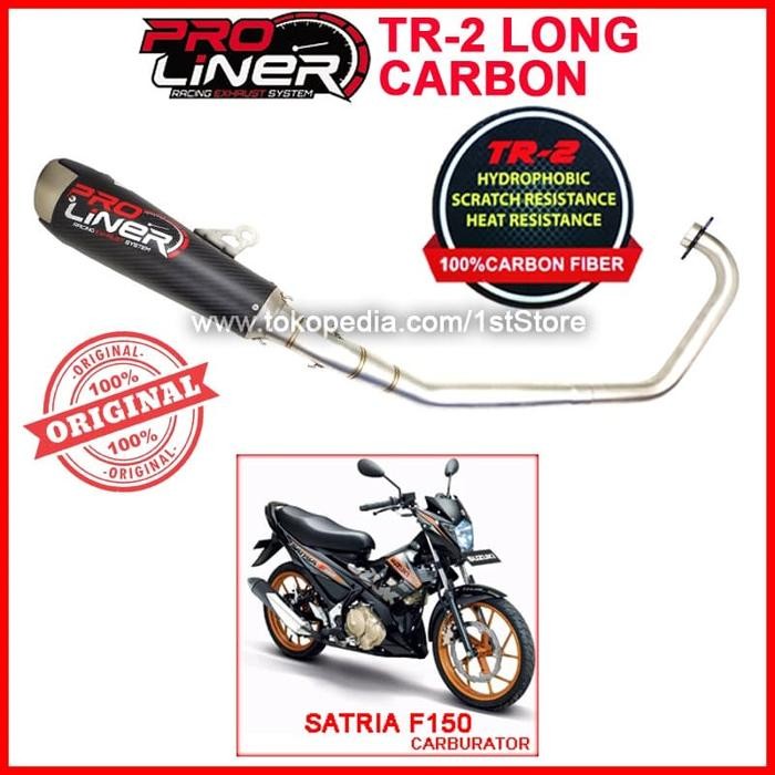 DISKON Pro Liner TR 2 Carbon Long Satria FU F150 Old TR2 Knalpot READY STOCK
