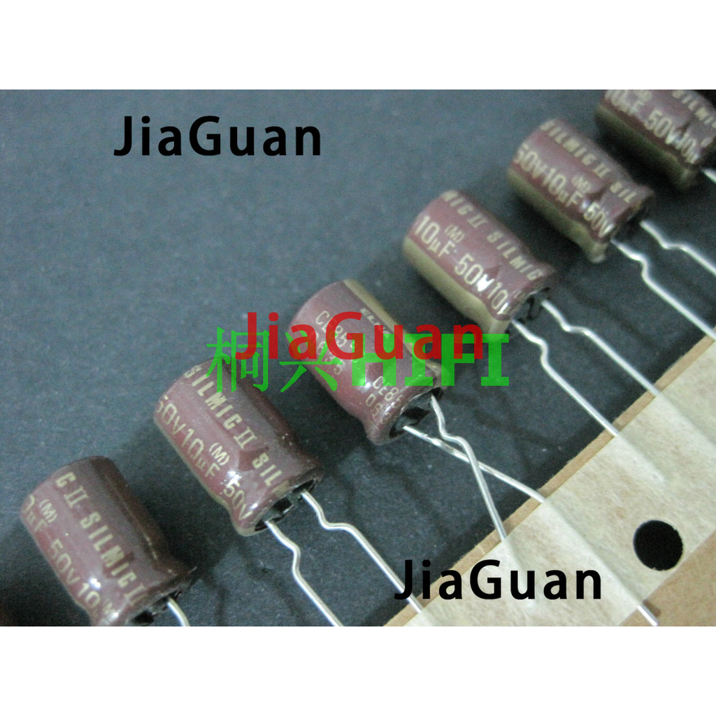 PROMO  10PCS NEW ELNA RFS SILMIC II 10UF 50V 8X11.5MM SILMICII 50V10UF hot sale SILMIC2 10uf/50v 50v
