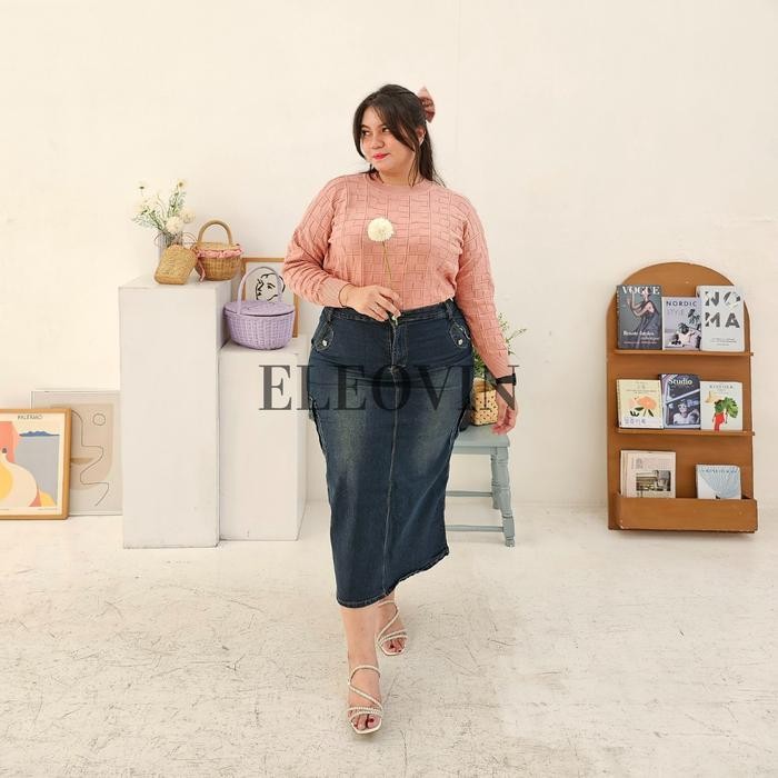 9qli- Eleovin Fashion - Rok Cargo Tint Jeans - Rok Jeans Premium Bangkok Korean Style