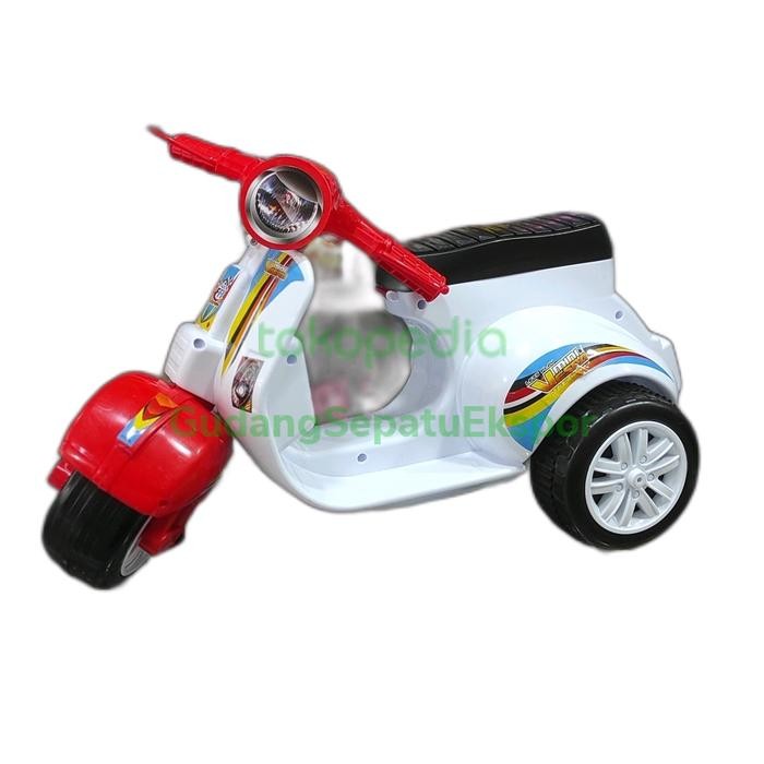 VESPA MUSIK CILIK MAINAN ANAK MINI VESPA FD 303 MUSIK & LAMPU