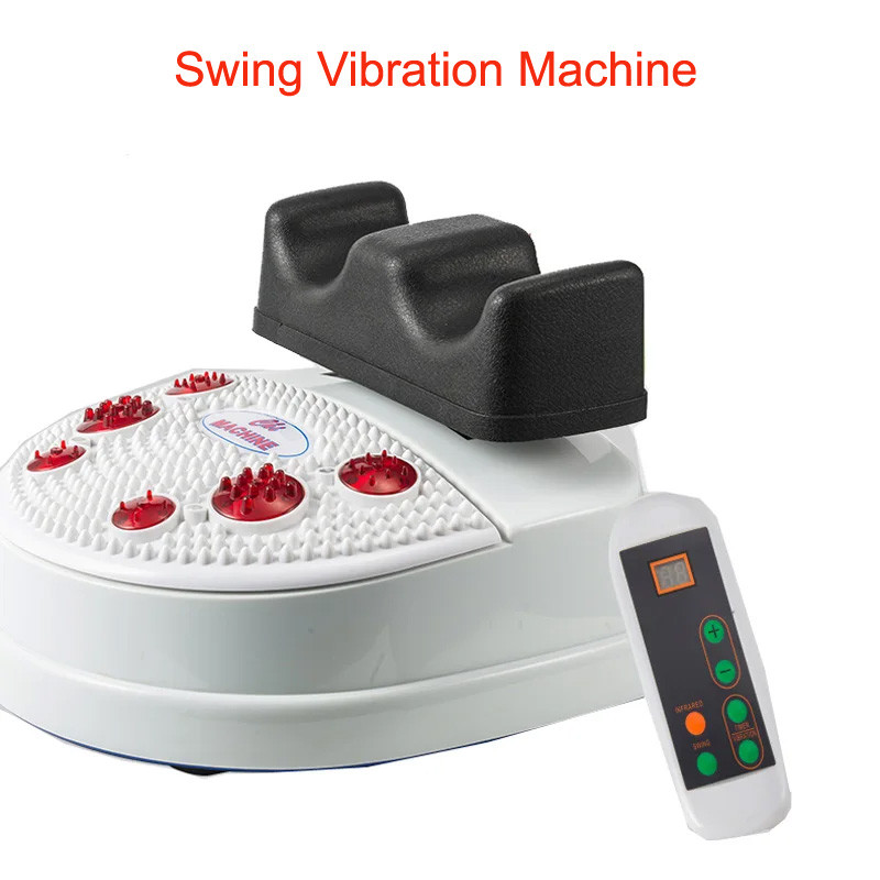 Blood Circulation Swing Foot Massager Vibration Infrared Muscles Pain Relief Chi Machine Lumbar