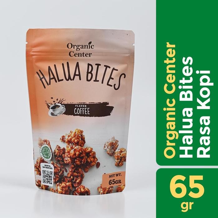 Eat,- Organic Center - Halua Coffee 65Gr - Cemilan Diet - Kacang Mete