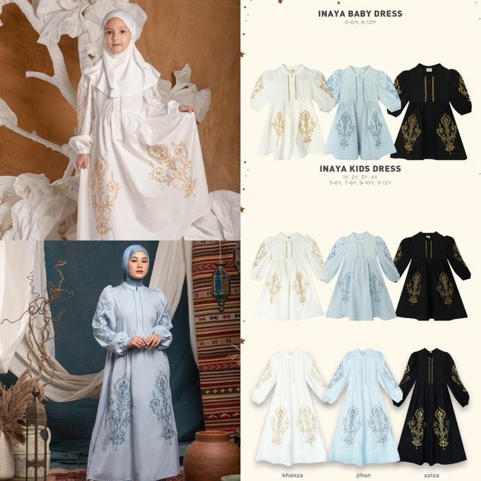 TERMURAH Bohopanna - Inaya Dress Bohopanna - Inaya Kids Dress - Inaya Baby Dress - Raya Collection
