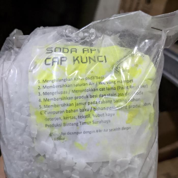 NewsBanget- Kaustik Soda / Soda Api 1Kg Naoh Pembersih Saluran Air