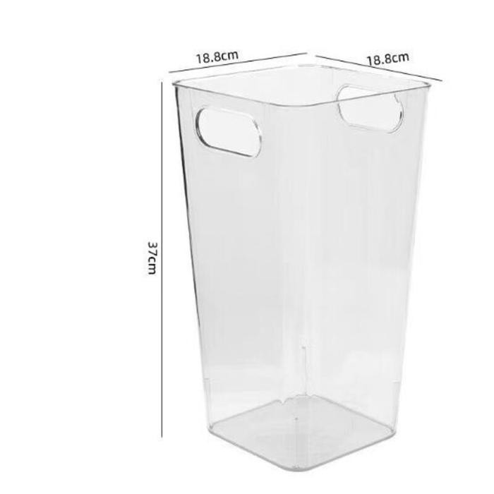 Vas Bunga Bening Plastik Vase Akrilik Silinder Tinggi Transparan Pot Bunga Kotak Acrylic Ember Flst