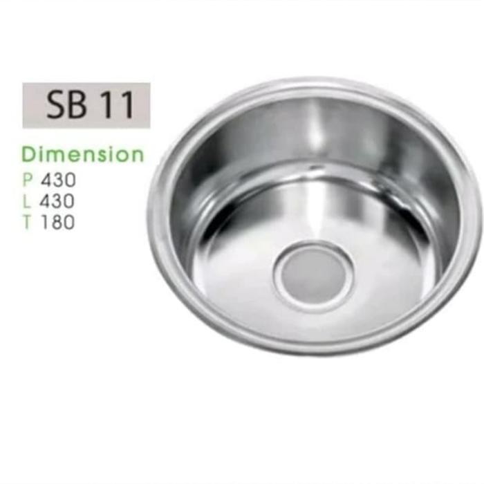 Kichen Sink Royal SB 11 / Bak Cuci Piring Bulat / Tempat Cuci piring