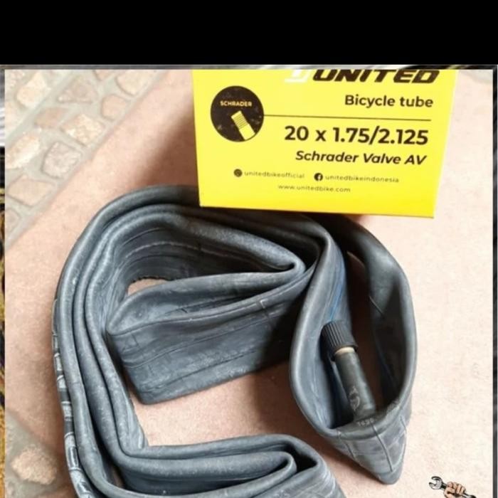 Wimcycle United - Ban Dalam Sepeda 20 X 1.75/2.125 United Pentil Besar Av 35Mm