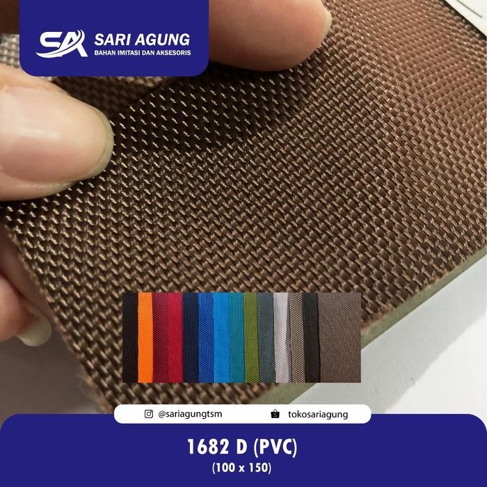PernikKita- 1682D Pvc (Meter) Bahan Kain Cordura Glossy D1682 Dinier Untuk Tas