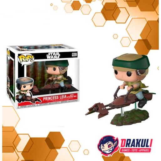 Toys Funko Pop Star Wars Princess Leia with Speeder Bike