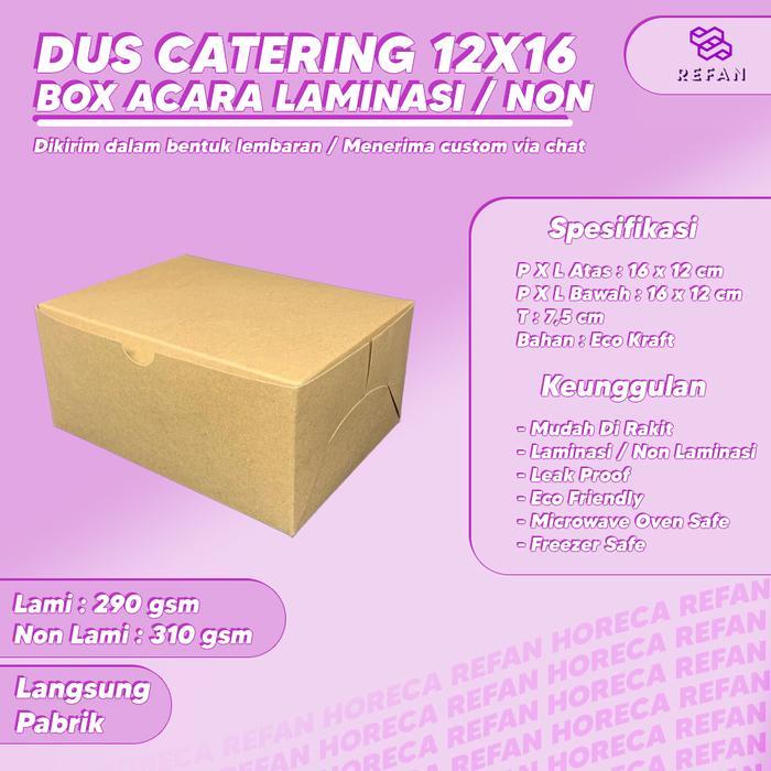 [ISI 100PCS] BOX SNACK / DUS SNACK BOX / DUS SNACK BOX / SNACK BOX 12 X 16