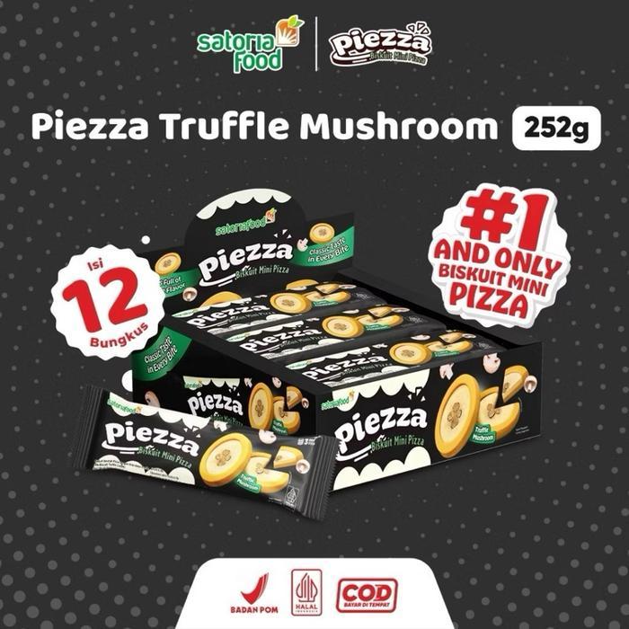 [Dus] Piezza Biskuit Mini Pizza 252Gr 1 Dus Isi 6 Box X 12 Bungkus Rasa Bolognese Beef Pepperoni