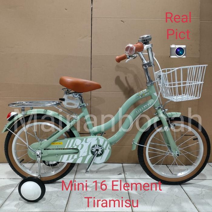 TERMURAH SEPEDA ANAK PEREMPUAN 16 INCH ELEMENT TIRAMISU SEPEDA MINI 16 ELEMENT TIRAMISU