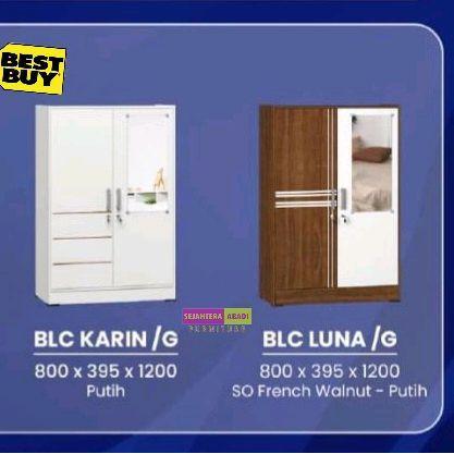 TERBARU Olympic furniture lemari pakaian 2 pintu cermin BLC gstar lemari anak lemari gantung lemari