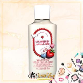 NEW PRODUK BBW STRAWBERRY POUND CAKE 24 HOURS DAILY NOURISHING BODY LOTION 236ML - NEW LOOK