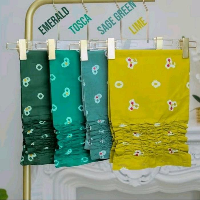 angkin instan karet belakang/angkin batik jumputan Kain