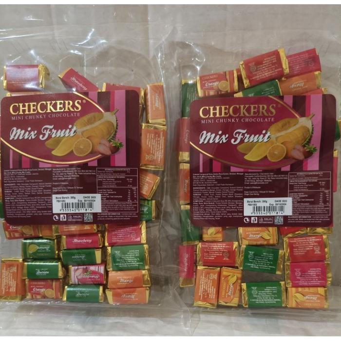 Halal Checkers Mini Chunky Chocolate Assorted Coklat Mini Malaysia 300Gr Promo