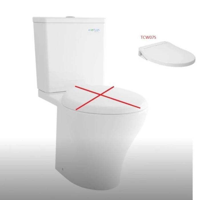 KLOSET DUDUK TOTO CW 638 J + TUTUP ECO WASHER TOTO TCW07S CW638J ORI