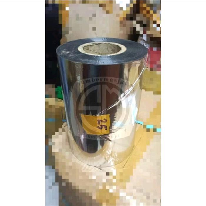 Plastik Metalize Roll 25cm / Plastik Kemasan Packaging Kopi Snack Bubuk - 1Rol